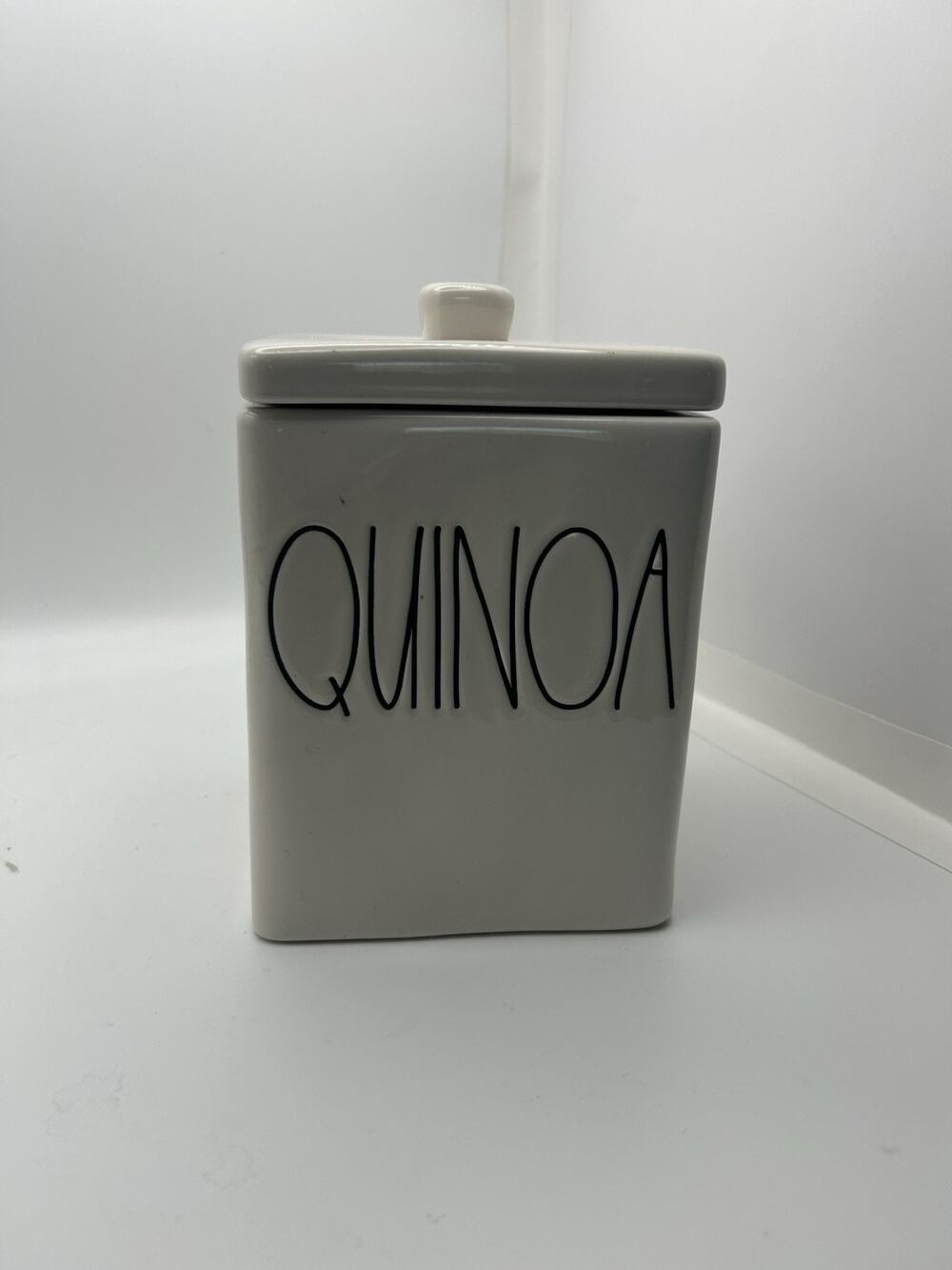 Rae Dunn Artisan Collection Magenta “QUINOA” Canister Jar with Lid NEW